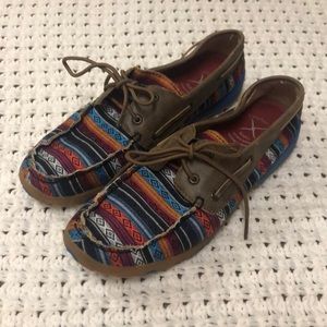 Twisted X driving moccasins Serape